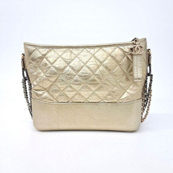 Pre Loved chanel Women metallic | gold Handbags - Picture 1 of 6